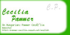 cecilia pammer business card
